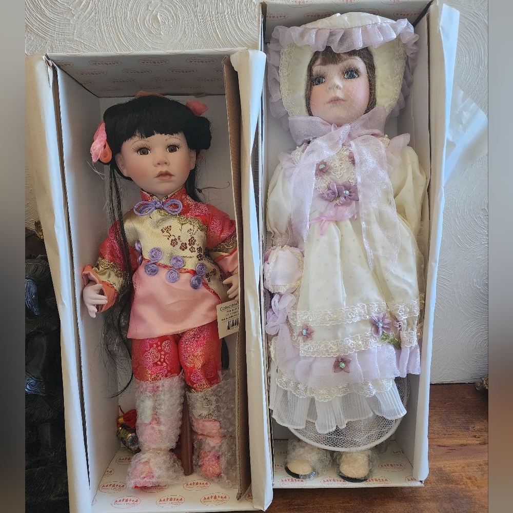 NWT Show Stoppers Porcelain dolls Tao 18 inch and 22 inch NIB